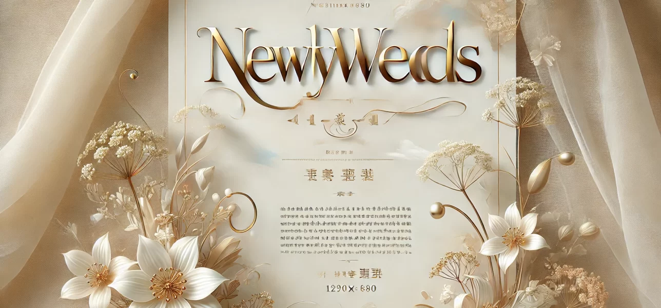 DALL·E 2025-02-08 23.40.36 – A stylish text-based image with the words 'Newlyweds אביזרים לחתונה אלי אקספרס' in an elegant wedding-themed design. The background is soft and rom DALL·E 2025-02-08 23.40.36 - A stylish text-based image with the words 'Newlyweds אביזרים לחתונה אלי אקספרס' in an elegant wedding-themed design. The background is soft and rom